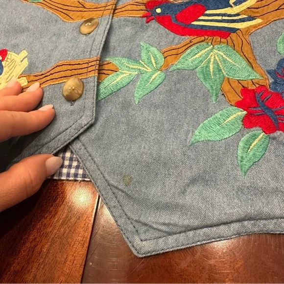 Westbound Embroidered Vest size M - Picture 5 of 8